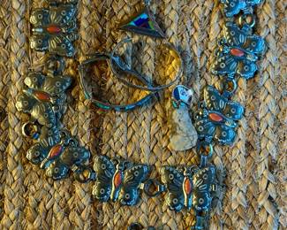 Sterling, Turquoise, and Gemstone Jewelry