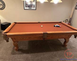 FISCHER Dutchess Oak Pool Table