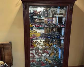 Mahogany Glass Front Display Cabinet