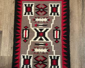 Mexican Saddle Blanket Navajo Style Weaving Rug (37"x24")