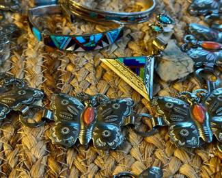 Sterling, Turquoise, and Gemstone Jewelry