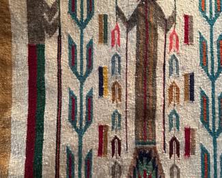 Tagged Totah Trading Post Mexico Totah Navajo Yei Weaving/Rug by JULIA PESHLAKAI SHIPROCK (50"X34")