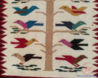 Navajo Tree of Life Weaving/Rug (44"x28")