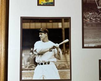 Lou Gehrig, Babe Ruth, and Mickey Mantle Framed Prints