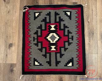 Navajo Saddle Blanket Rug/Weaving (32" x 28")