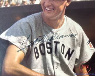 TED WILLIAMS Signed "Ted Williams Meets Babe Ruth" with COA