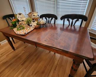 Nichols and Stone Dining Table and Chairs