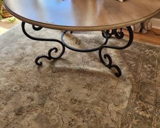 Coffee Table with Scroll Design Base
