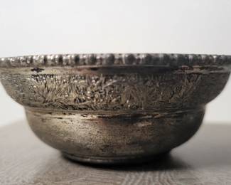 Antique Persian sterling bowl.