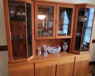 Danco danish modern display cabinet.