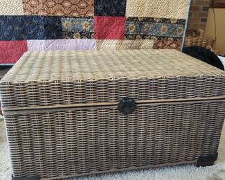 Nice wicker chest.