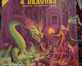 Rare original TSR dungeons and dragons basic game set.