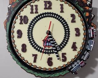 Lionel train clock.