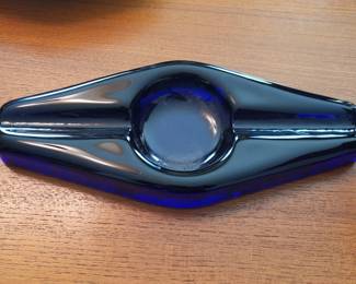 blenko mid century ash tray.