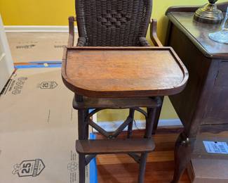 Antique high chair