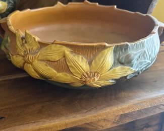 Roseville pottery clematis
