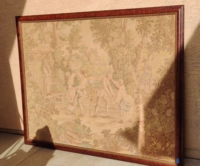 Vintage Framed Tapestry