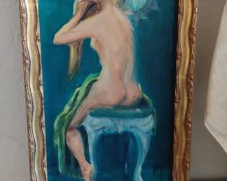 Vintage nude lady art