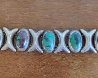 925 and turquoise bracelet