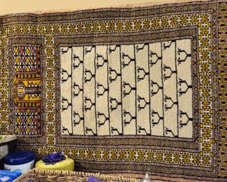Prayer rug as a wall decoration. 