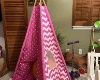 Indoor playhouse teepee