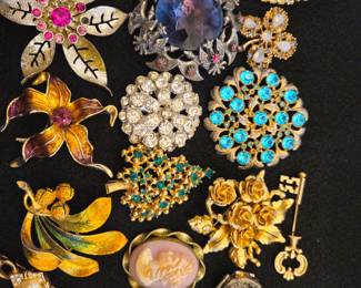 Vintage brooch collection