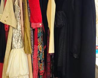 Vintage gowns and cocktail dresses