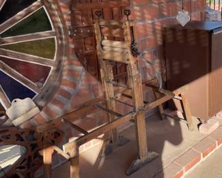 Antique laundry wringer