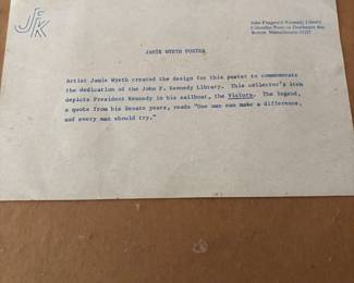 Jamie Wyeth Kennedy Poster