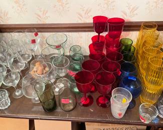 Glass Sets- Wine, Drinking, Plastic, All New!