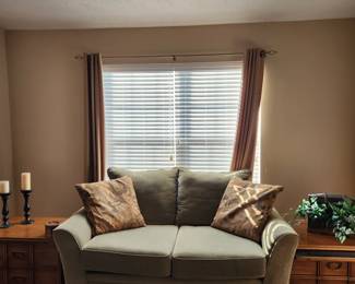 Loveseat and end tables sold.