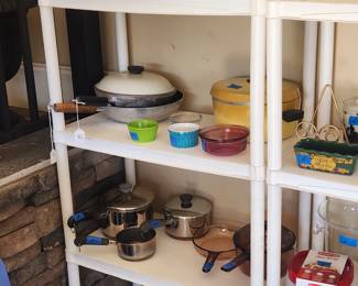 Cookware and pots and pans.
