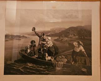 19th c. Lithographs in Original frames
