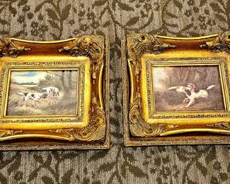 The dog art is smaller sized