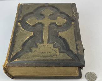 1874 The Holy Bible Translated from the Latin Vulgate Revised with Annotations by Rev. R. Challoner ILLUSTRATED