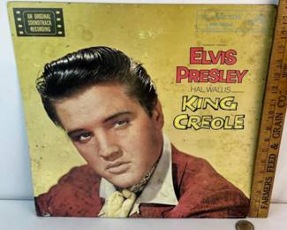 RARE Vintage 1958 Elvis Presley King Creole RCA Victor Easel Back Cardstock Advertising Store Display