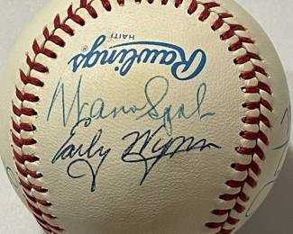 SIGNED 300 Game Winners Rawlings Official American League Baseball (Tom Seaver, Steve Carlton, Warren Spahn, Gaylord Perry, Early Wynn, Phil Niekro, Don Sutton)
