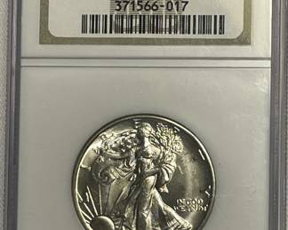 1944-D US .50c Walking Liberty Silver Half Dollar MS 65 GRADED
