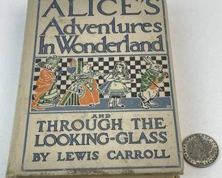 1916 Alice's Adventures in Wonderland and Through the looking-glass by Lewis Carroll FIRST EDITION
