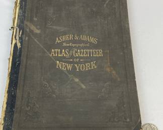 1871 Asher & Adams' New Topographical Atlas and Gazetteer of New York COMPLETE