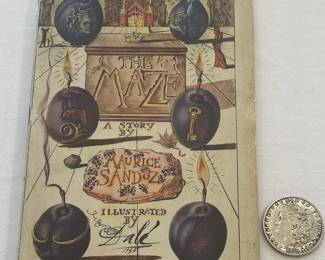 1945 The Maze by Maurice Sandoz Illustrated by Salvador Dali w/ Dust Jacket FIRST EDITION