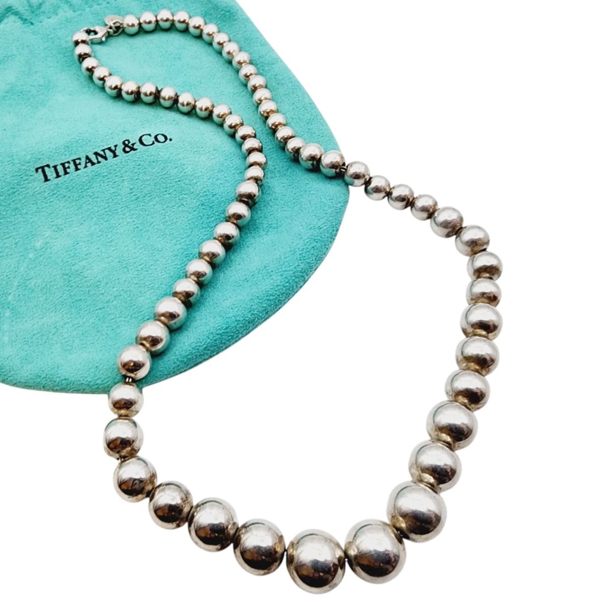 Tiffany & Co. HardWear Sterling Graduated Ball Necklace
