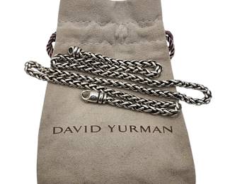 David Yurman Sterling Wheat Chain Necklace