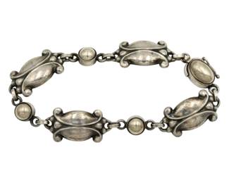 Georg Jensen #11 Sterling Moonlight Blossom Bracelet