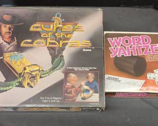 Curse Of The Cobras And Word Yahtzee Board Games 
