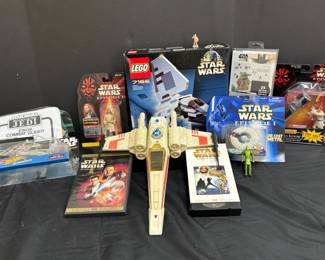 Star Wars Legos, DVD, 8 Track And Figurines