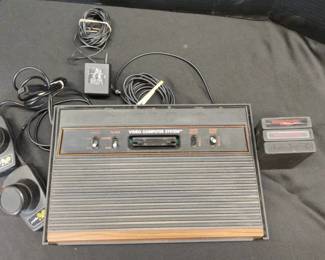 Atari 2600 CX2600A Console With 3 Games And Paddles