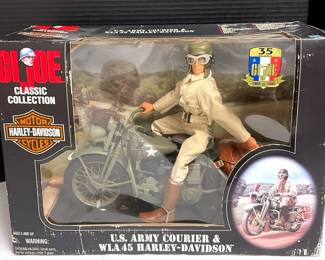Vintage GI Joe Classic Collection US Army Courier  WLA45 HarleyDavidson