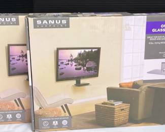 2 OnWall Glass Shelves For TV, Sanus Vuepoint 2013 W Original Boxes