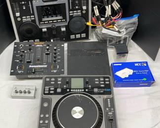 Various DJ equipment Stanton Gemini Numark Parasound Mixers Amplifiers 